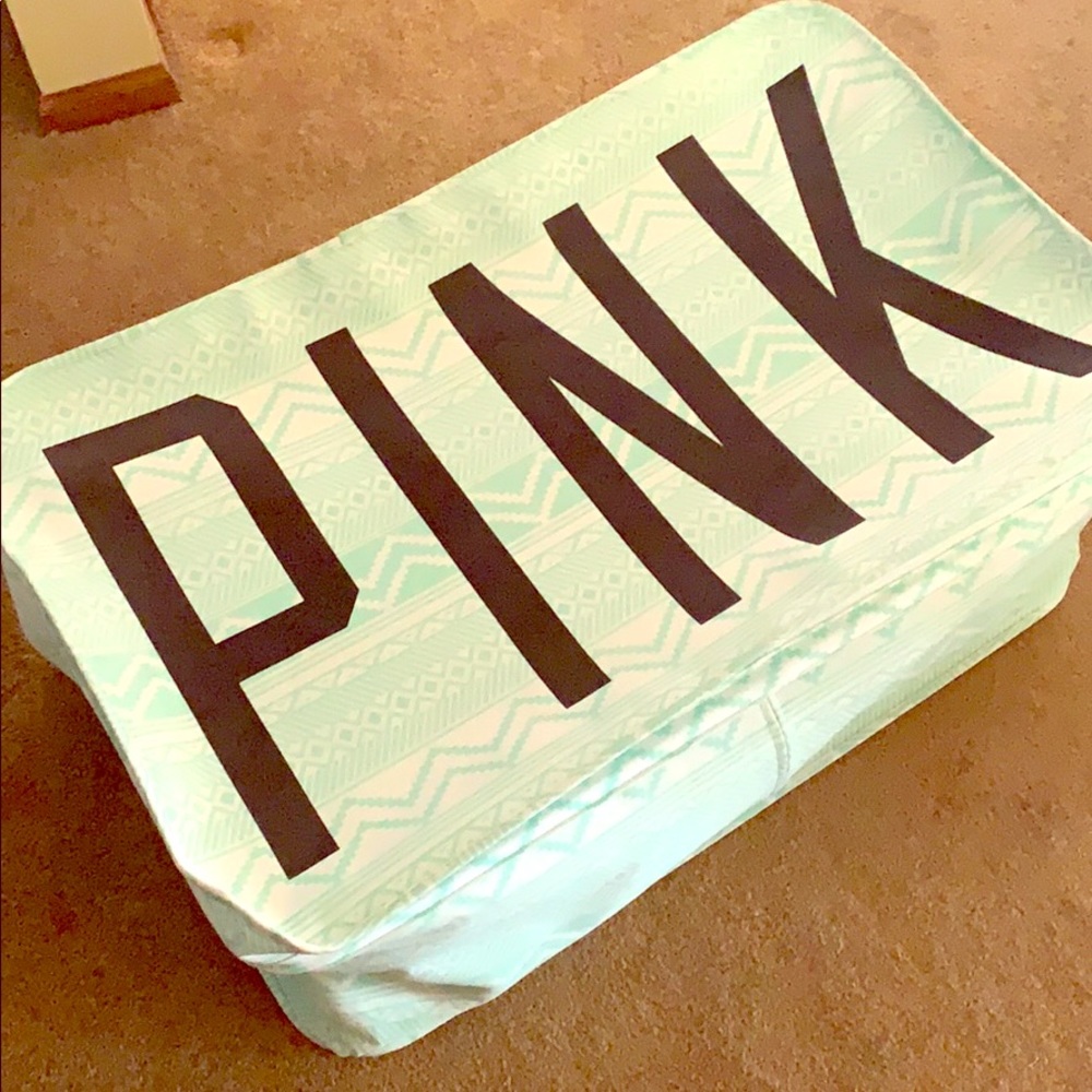 REDUCED! VS Pink Chevron Dorm Trunk Tote